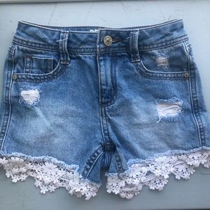 Child size 7 Jean shorts